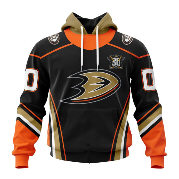 Anaheim Ducks New Thicken Hoodie Personalized Letters Number AZBTCMHD000145