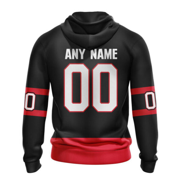 Ottawa Senators New Thicken Hoodie Personalized Letters Number AZBTCMHD000124
