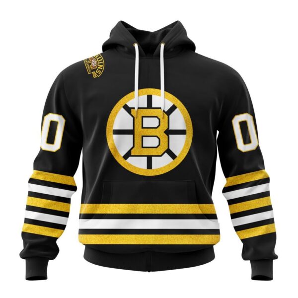 Boston Bruins New Thicken Hoodie Personalized Letters Number AZBTCMHD000143