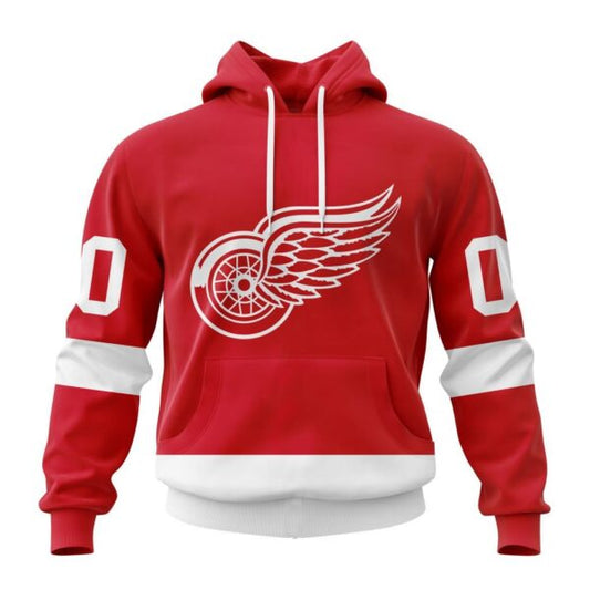 Detroit Red Wings New Thicken Hoodie Personalized Letters Number AZBTCMHD000136