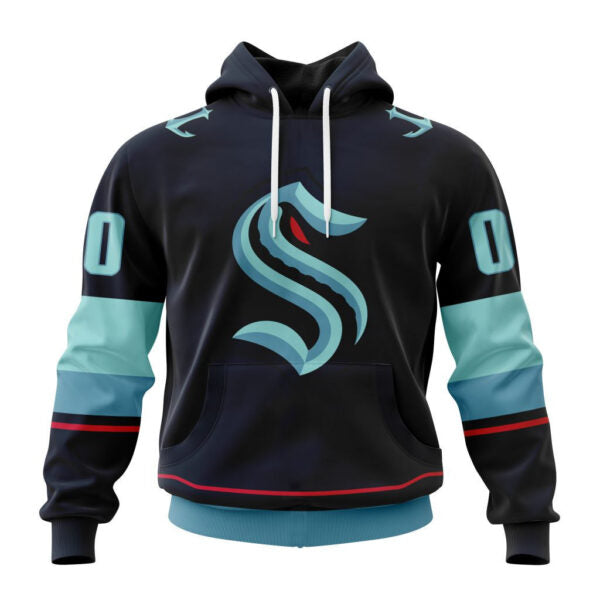 Seattle Kraken New Thicken Hoodie Personalized Letters Number AZBTCMHD000120