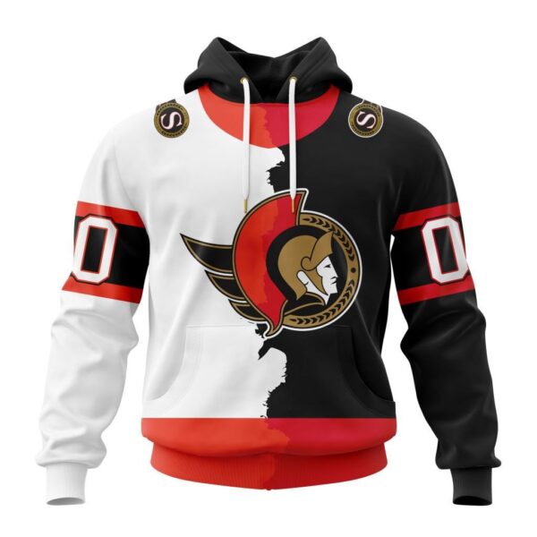 Ottawa Senators New Thicken Hoodie Personalized Letters Number AZBTCMHD000108