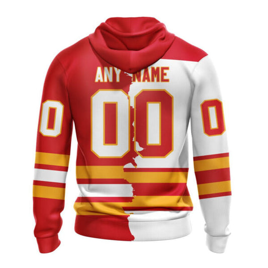 Calgary Flames New Thicken Hoodie Personalized Letters Number AZBTCMHD000153