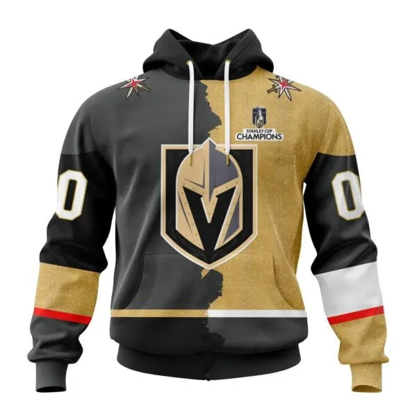 Vegas Golden Knights New Thicken Hoodie Personalized Letters Number AZBTCMHD000099