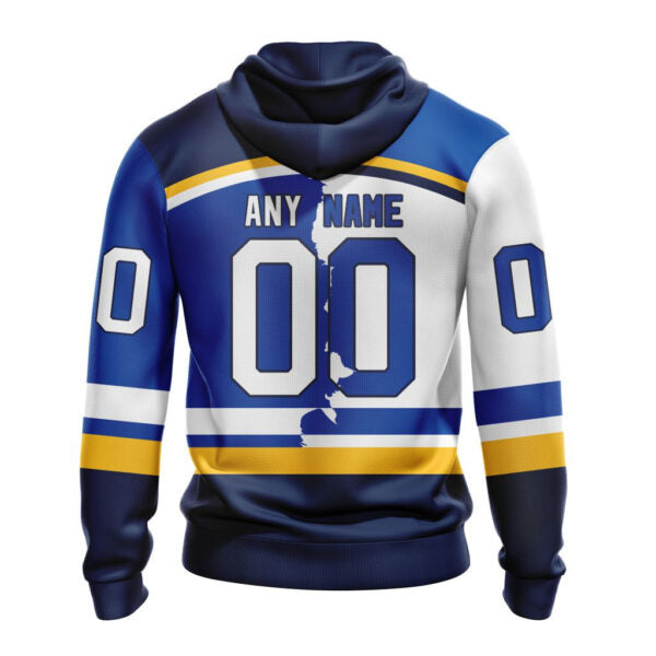 St. Louis Blues New Thicken Hoodie Personalized Letters Number AZBTCMHD000103