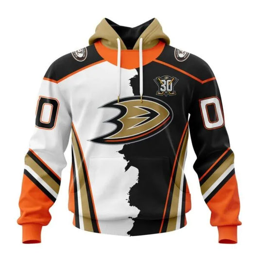 Anaheim Ducks New Thicken Hoodie Personalized Letters Number AZBTCMHD000097