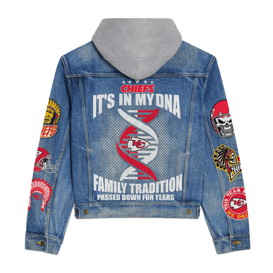 Kansas City Chiefs  Premium Hooded Denim Jacket New Collection AZBTHDJ000055