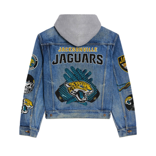 Jacksonville Jaguars  Premium Hooded Denim Jacket New Collection AZBTHDJ000074