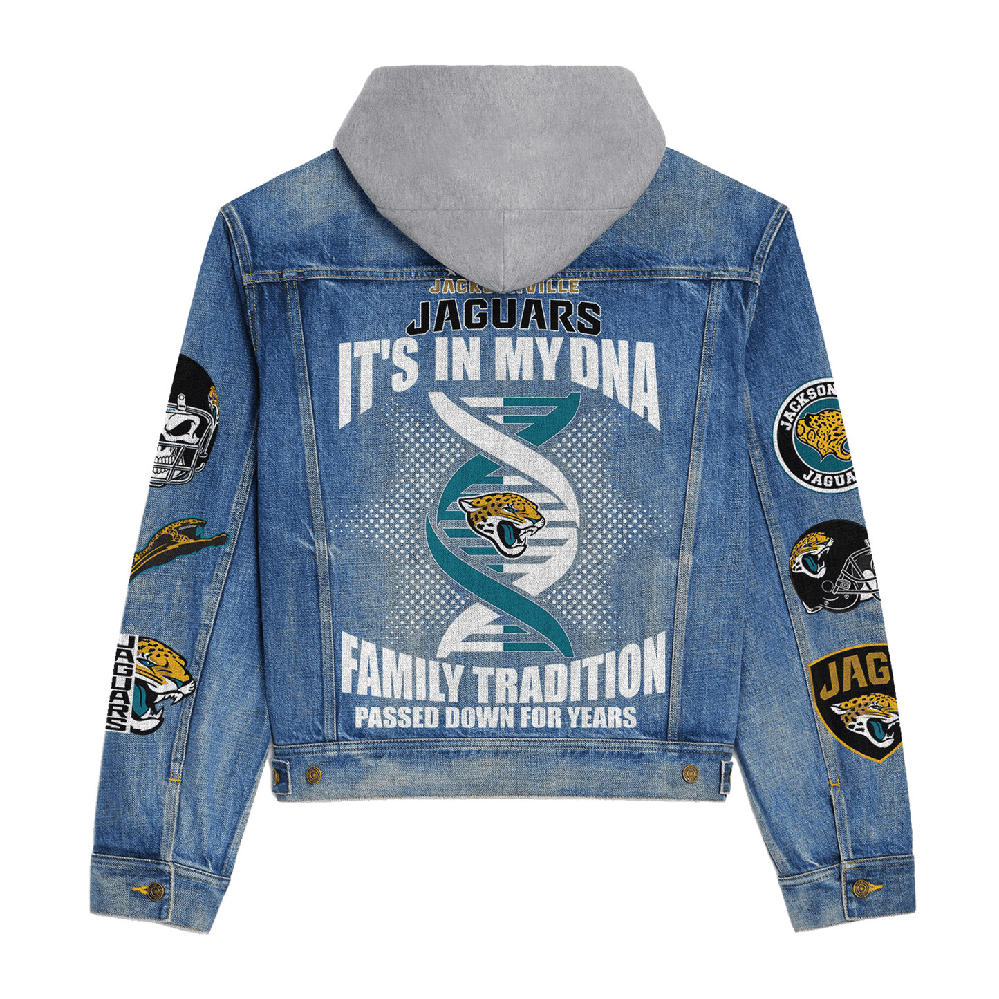 Jacksonville Jaguars  Premium Hooded Denim Jacket New Collection AZBTHDJ000022