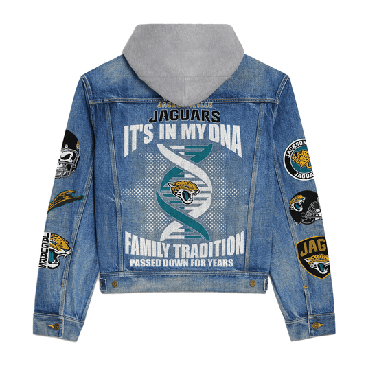 Jacksonville Jaguars  Premium Hooded Denim Jacket New Collection AZBTHDJ000022