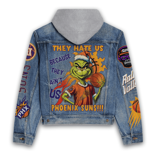 Phoenix Suns Premium Hooded Denim Jacket New Collection  AZBTHDJ000292