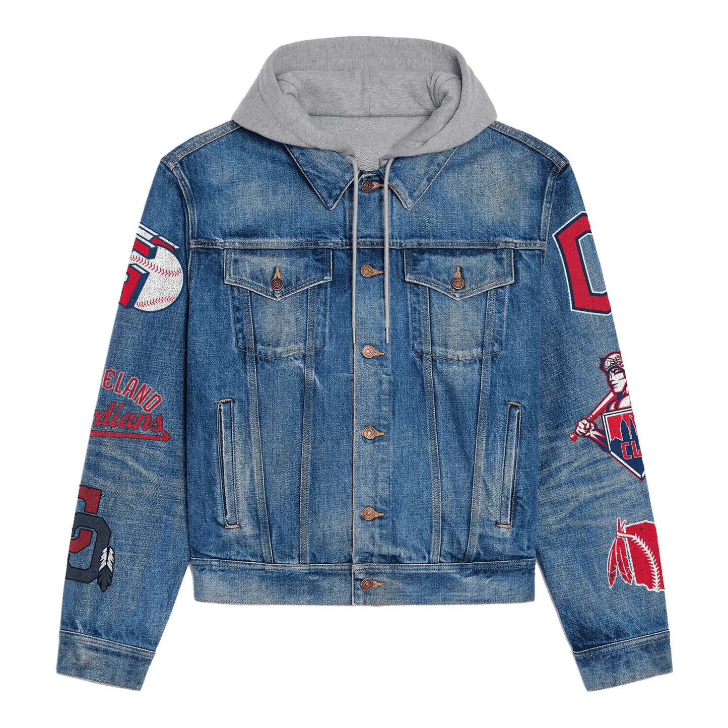 Clevend Guardians Premium Hooded Denim Jacket New Collection AZBTHDJ000542