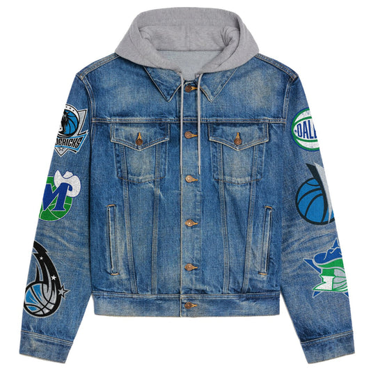 Dallas Mavericks Premium Hooded Denim Jacket New Collection  AZBTHDJ000289