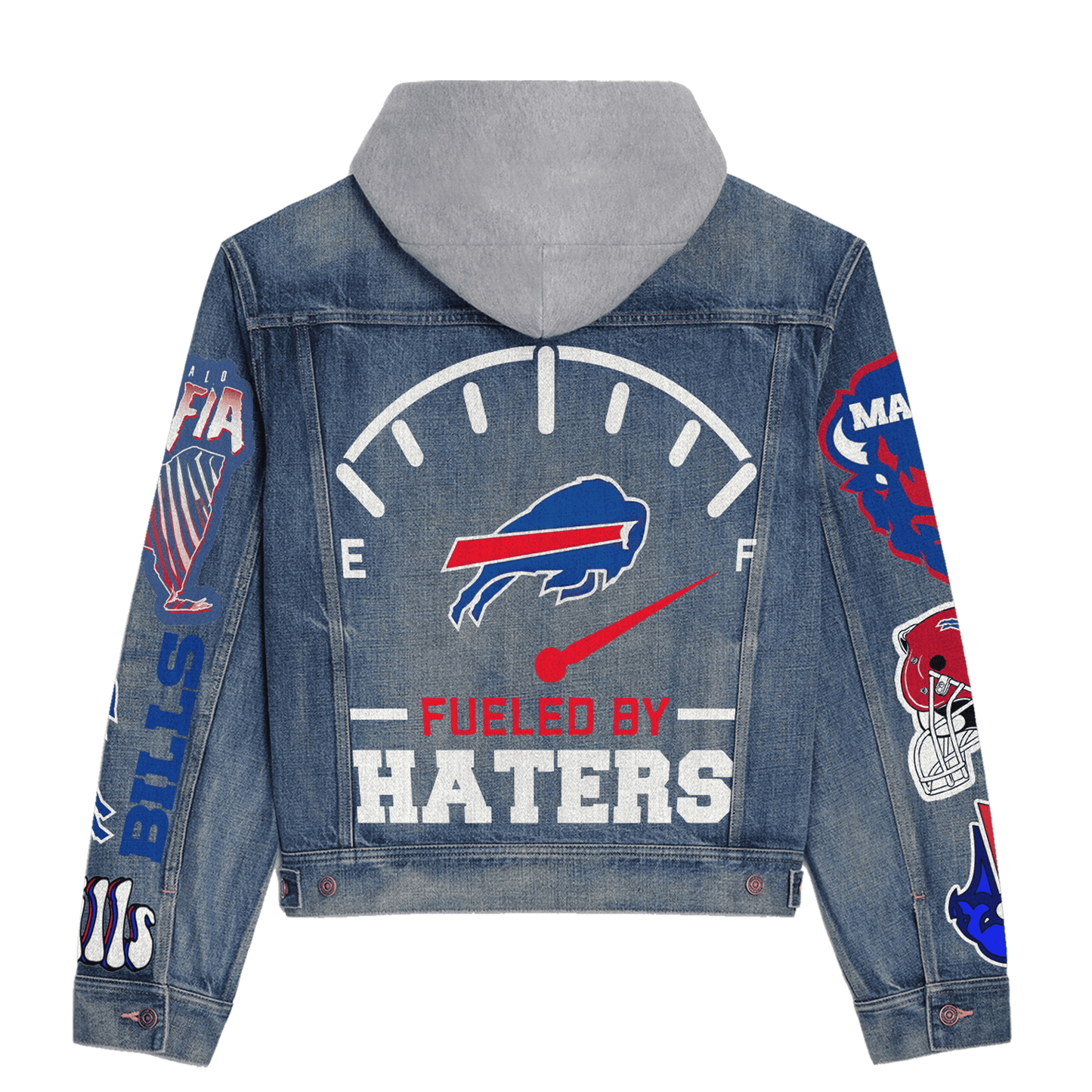 Buffalo Bills Premium Hooded Denim Jacket New Collection AZBTHDJ000089