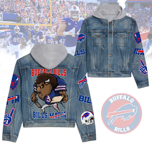 Buffalo Bills   Premium Hooded Denim Jacket New Collection AZBTHDJ000195