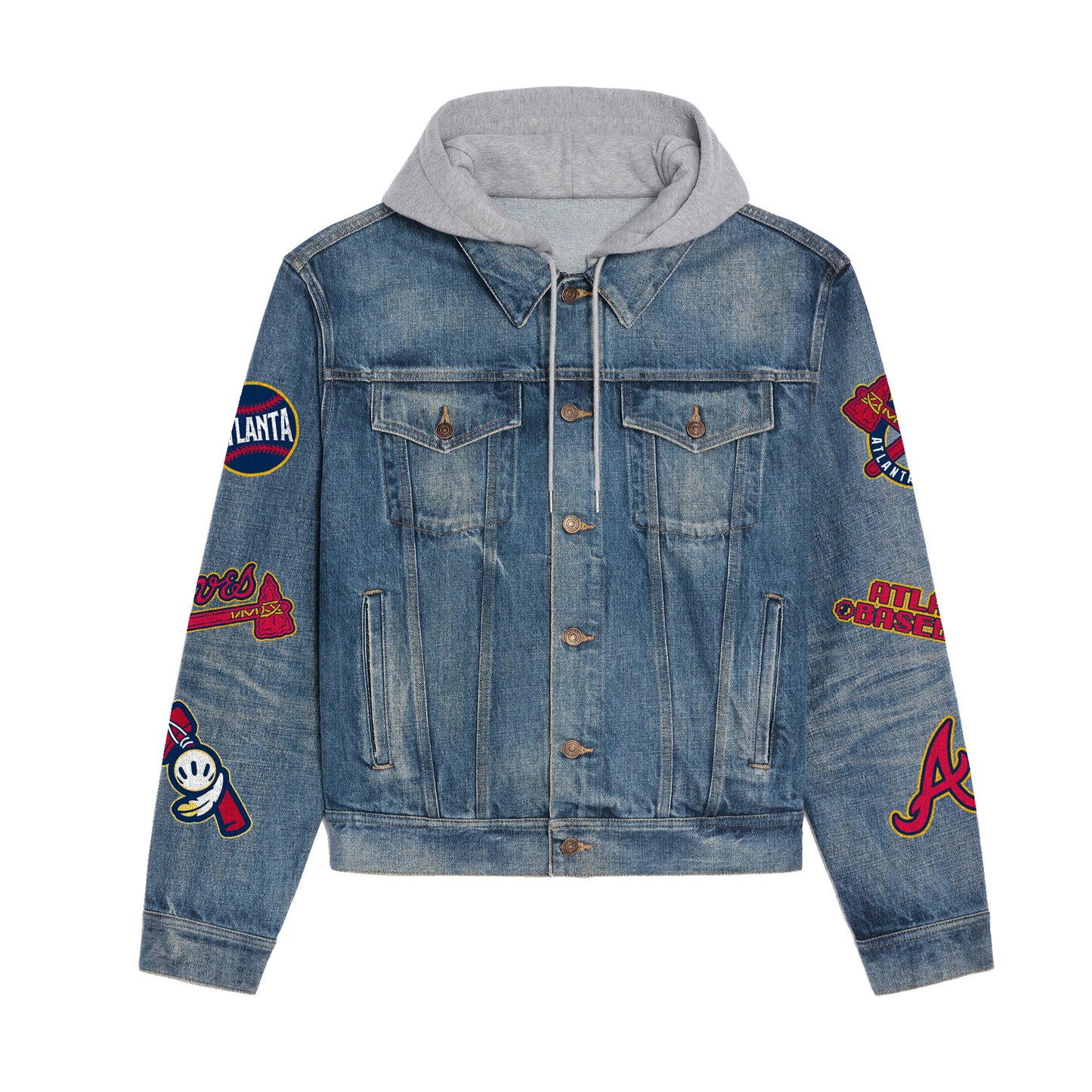 Aanta Braves Premium Hooded Denim Jacket New Collection AZBTHDJ000552