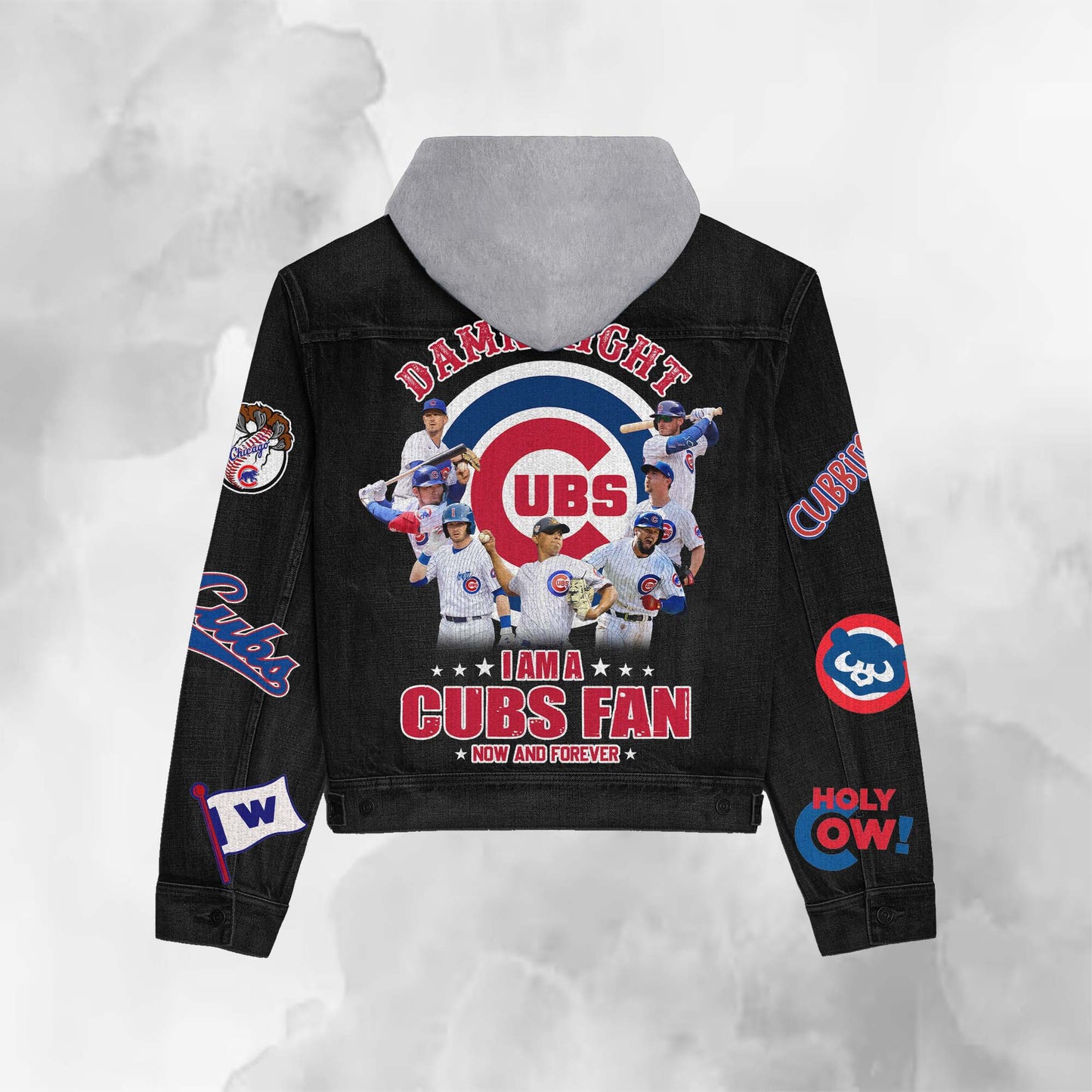 Chicago Cubs Premium Hooded Denim Jacket New Collection AZBTHDJ000553