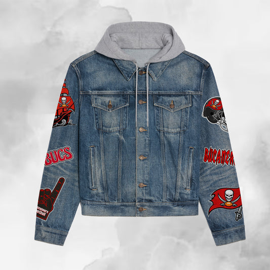 Tampa Bay Buccaneers  Premium Hooded Denim Jacket New Collection AZBTHDJ000186