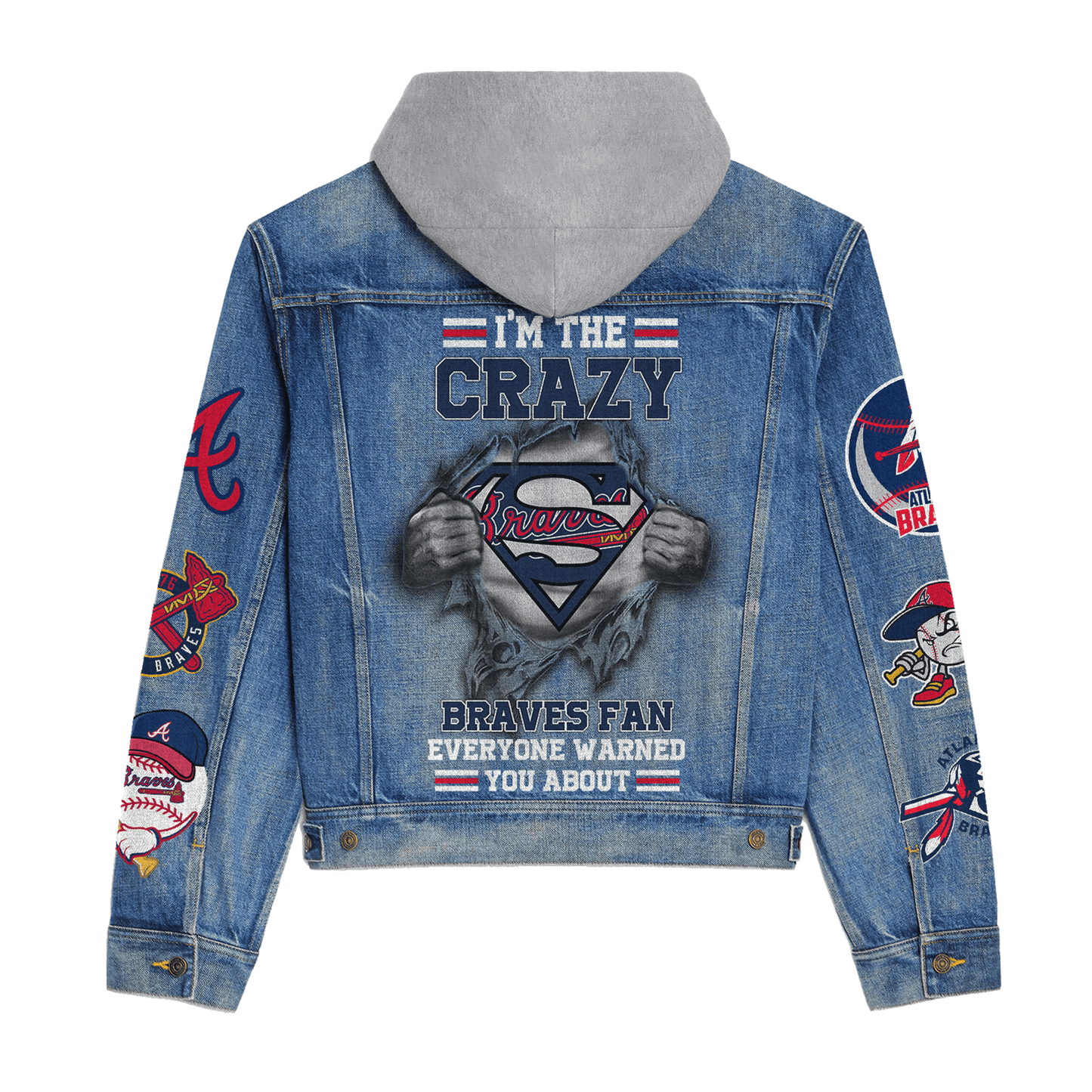 Aanta Braves Premium Hooded Denim Jacket New Collection AZBTHDJ000571