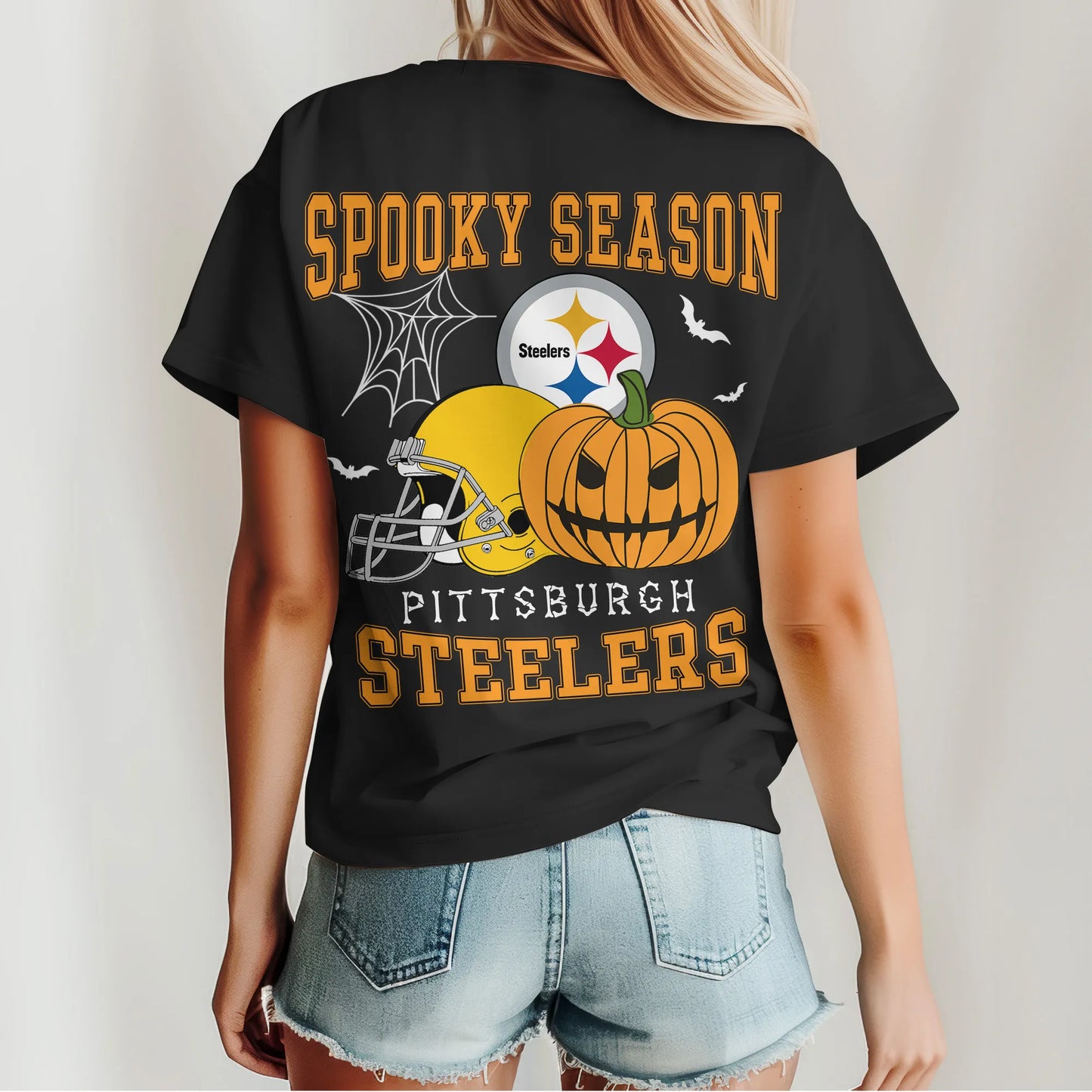Pittsburgh Steelers x Halloween Custom 3D T-Shirt NA125