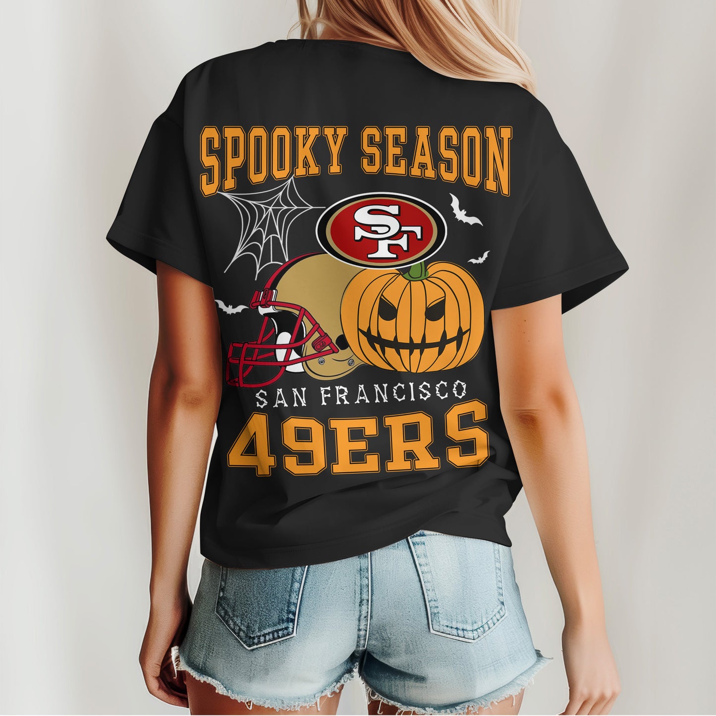 San Francisco 49ers x Halloween Custom 3D T-Shirt NA127