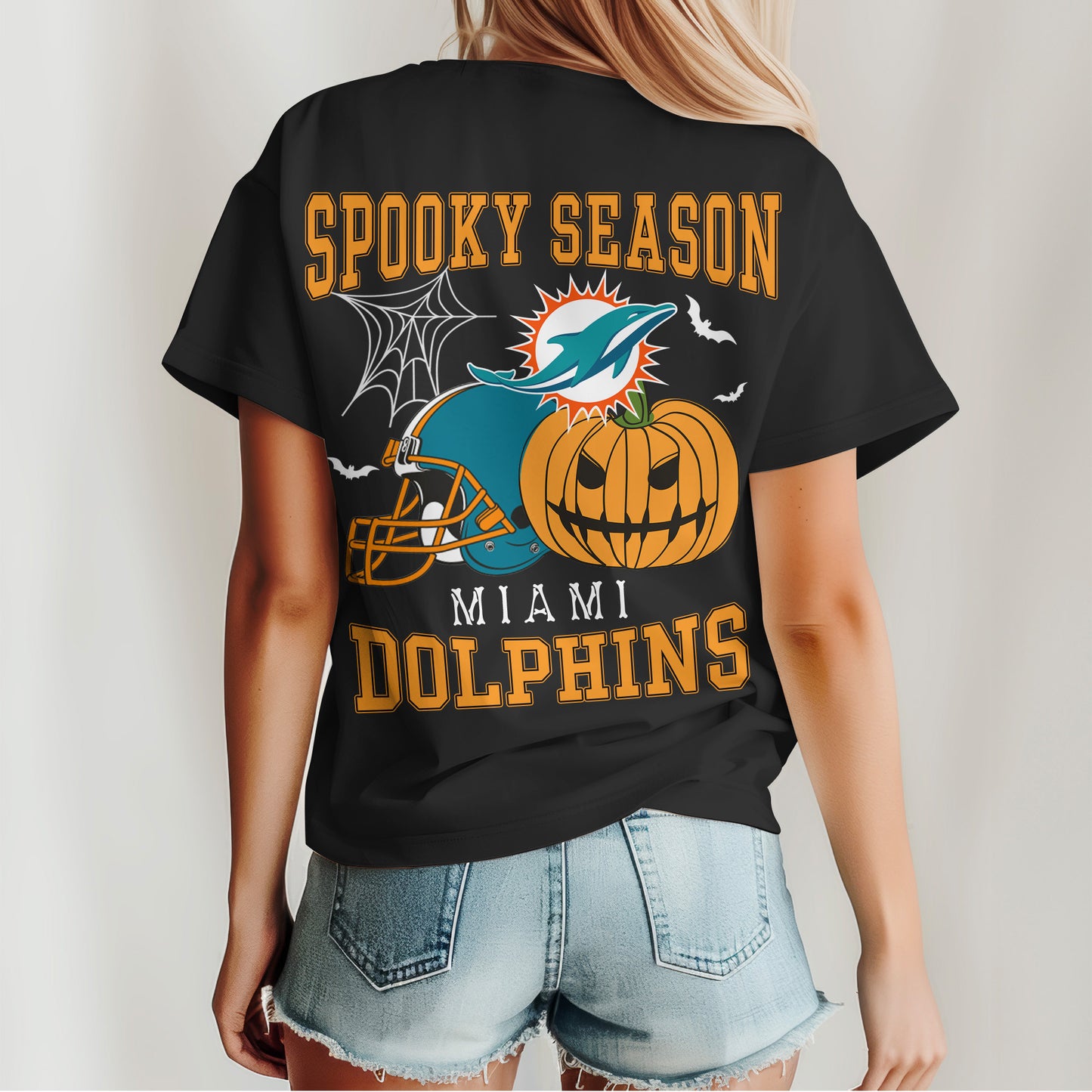Miami Dolphins x Halloween Custom 3D T-Shirt NA118