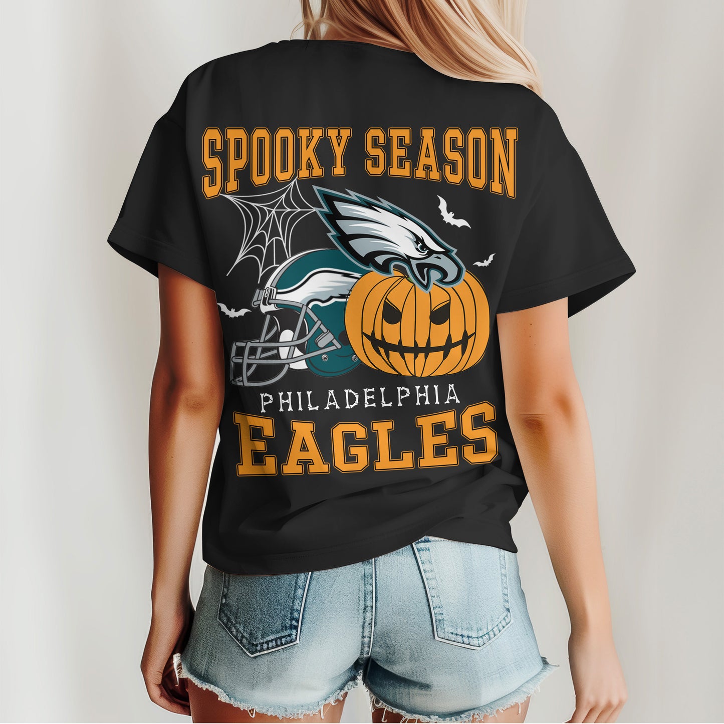 Philadelphia Eagles x Halloween Custom 3D T-Shirt NA123