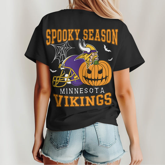 Minnesota Vikings x Halloween Custom 3D T-Shirt NA120