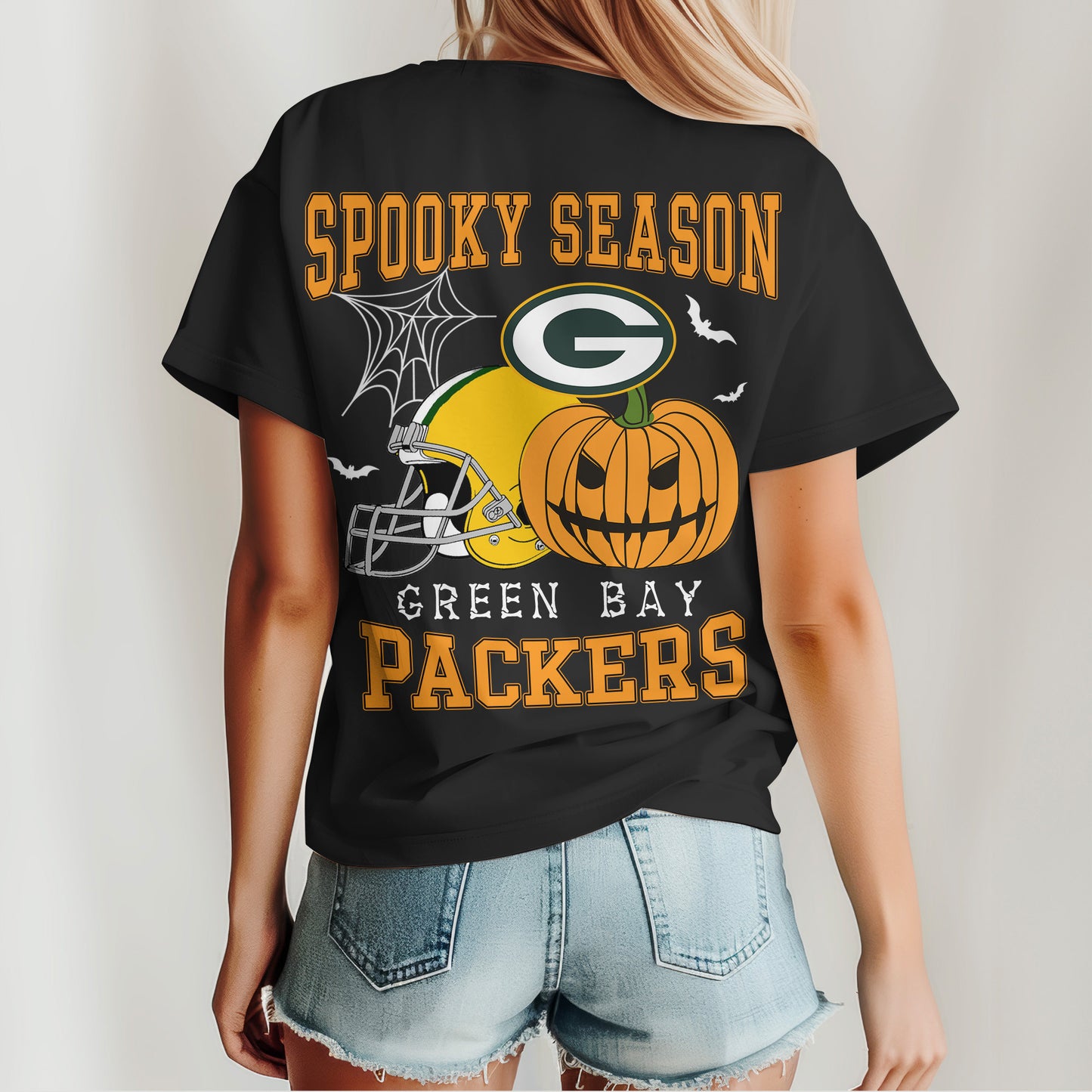 Green Bay Packers x Halloween Custom 3D T-Shirt NA113