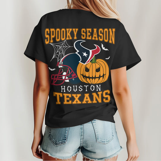 Houston Texans x Halloween Custom 3D T-Shirt NA114