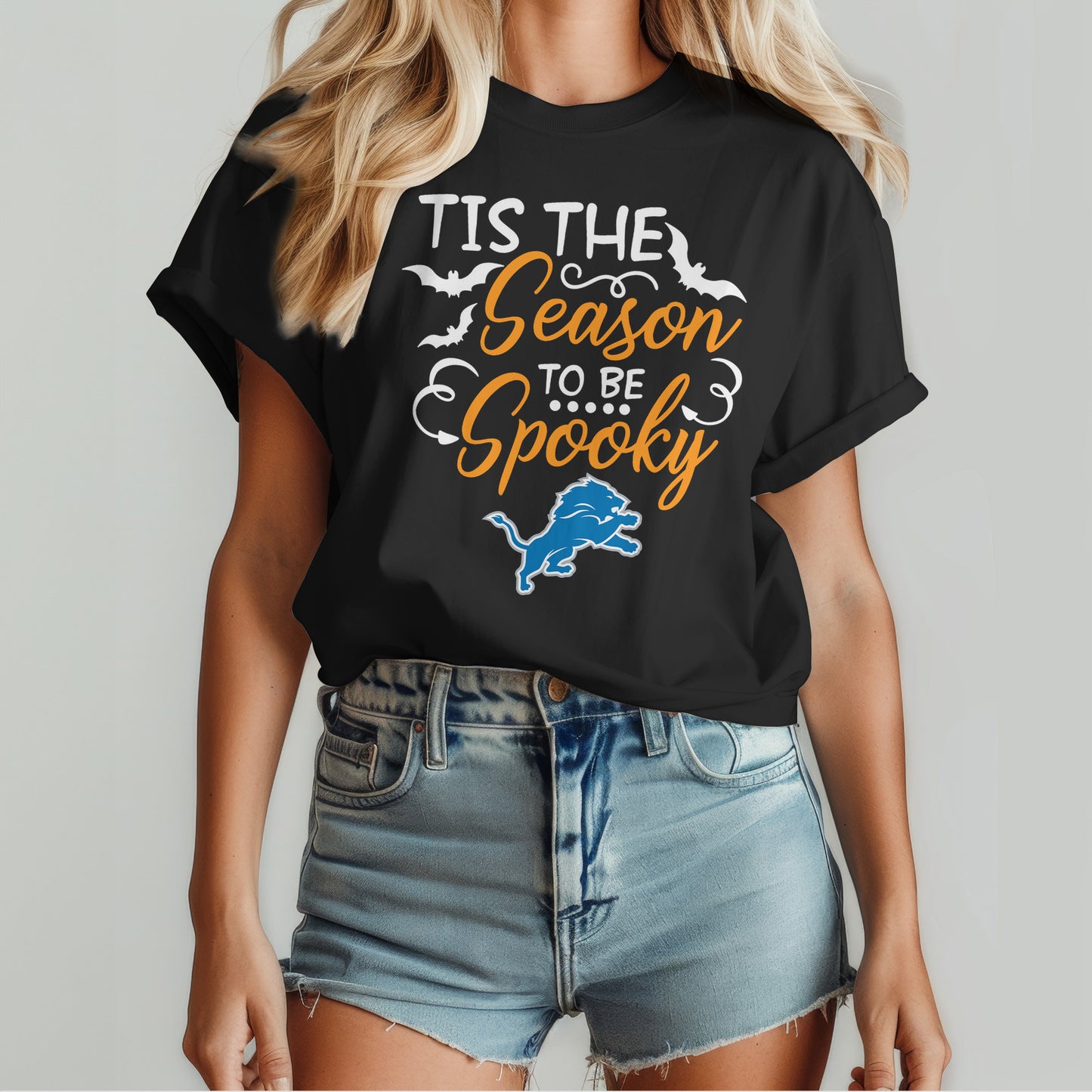 Detroit Lions x Halloween Custom 3D T-Shirt NA112
