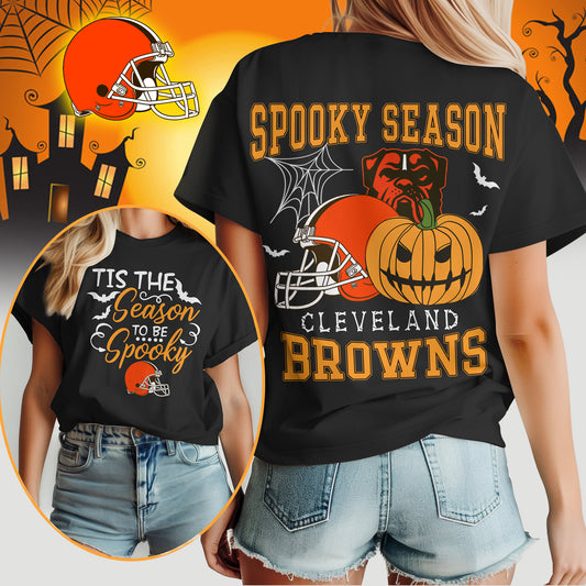 Cleveland Browns x Halloween Custom 3D T-Shirt NA107