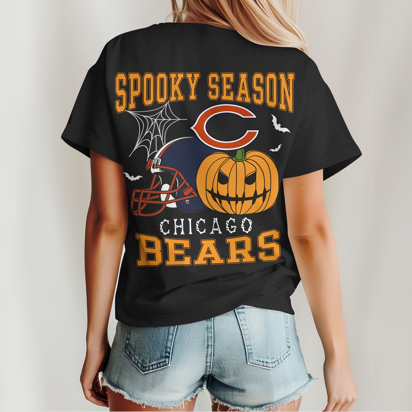 Chicago Bears x Halloween Custom 3D T-Shirt NA104