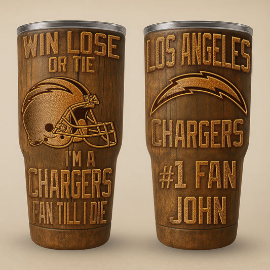 Los Angeles Chargers Premium Tumbler 30oz TD Gifts For Fans AZBTTB30OZ000011
