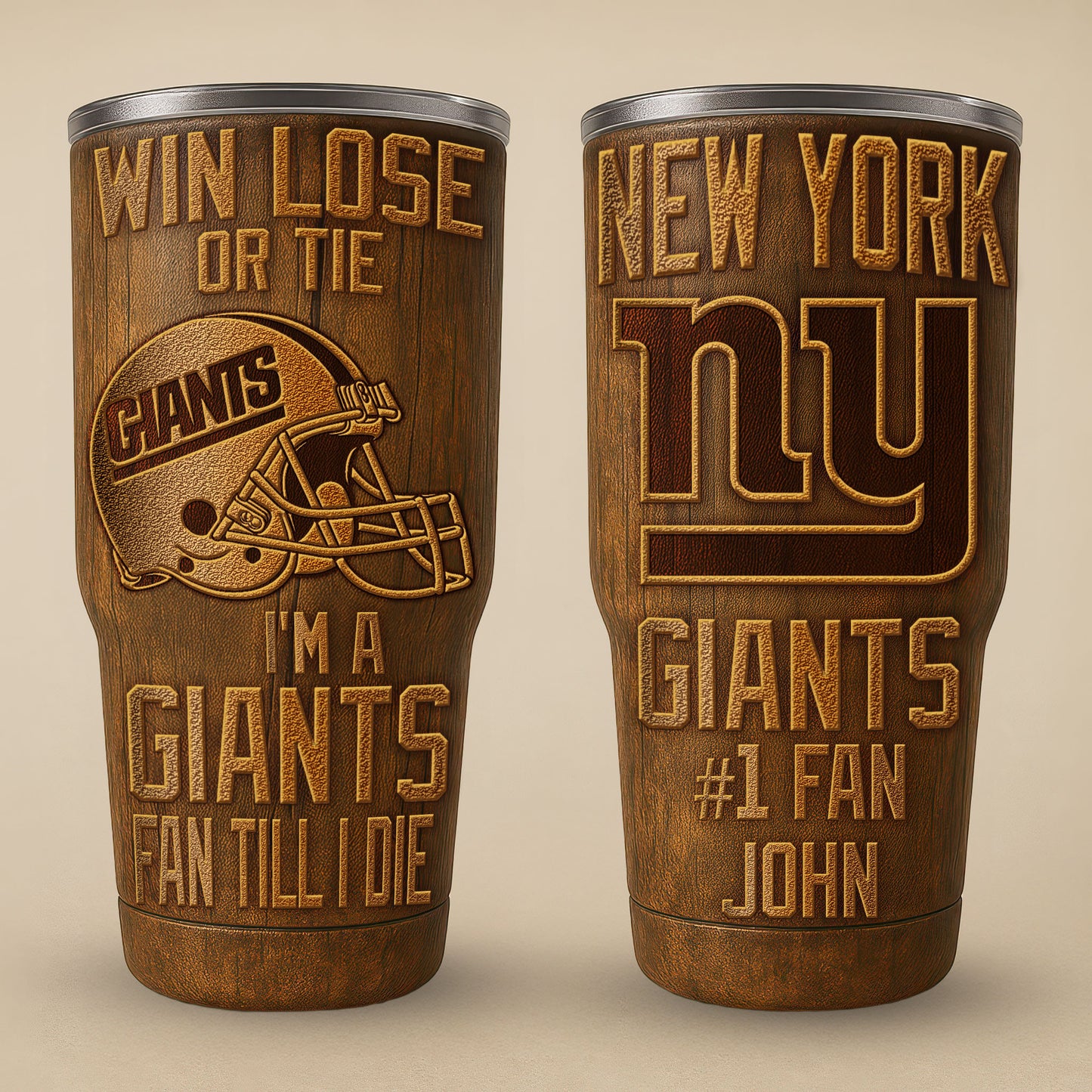 New York Giants Premium Tumbler 30oz TD Gifts For Fans AZBTTB30OZ000001
