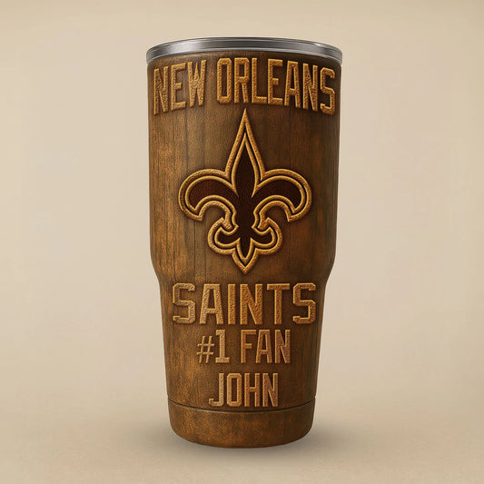 New Orleans Saints Premium Tumbler 30oz TD Gifts For Fans AZBTTB30OZ000026