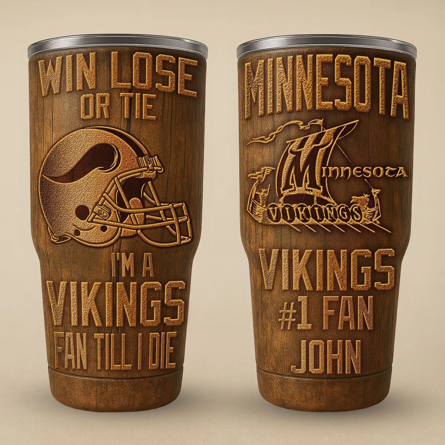 Minnesota Vikings Premium Tumbler 30oz TD Gifts For Fans AZBTTB30OZ000027