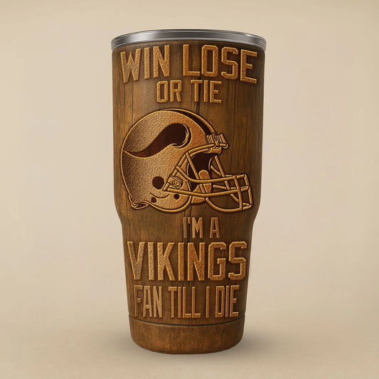 Minnesota Vikings Premium Tumbler 30oz TD Gifts For Fans AZBTTB30OZ000027