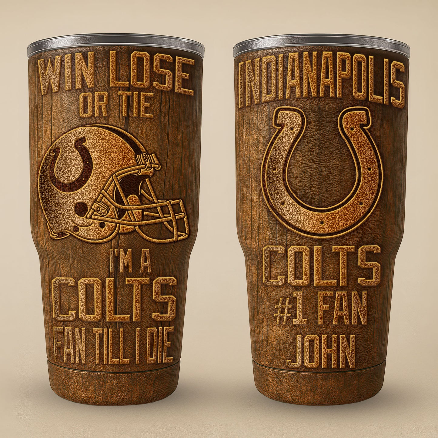 Indianapolis Colts Premium Tumbler 30oz TD Gifts For Fans AZBTTB30OZ000016