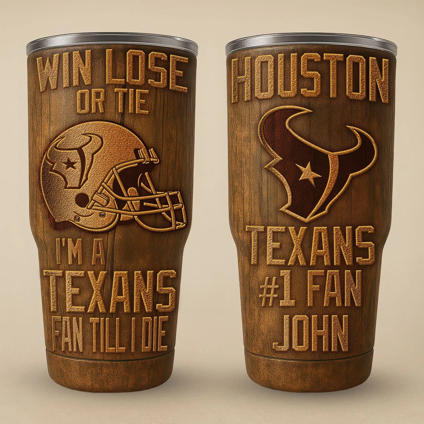 Houston Texans Premium Tumbler 30oz TD Gifts For Fans AZBTTB30OZ000021