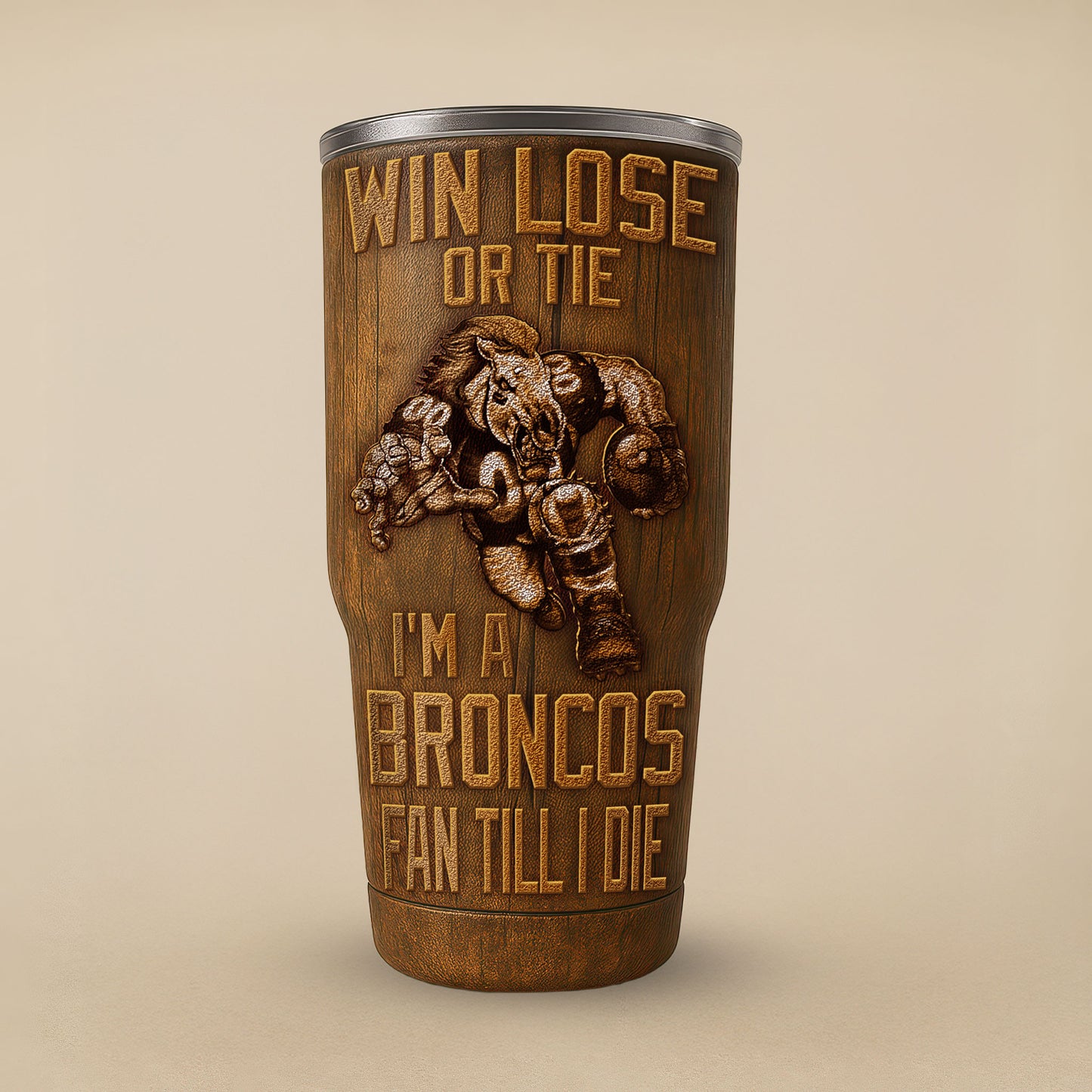 Denver Broncos Premium Tumbler 30oz TD Gifts For Fans AZBTTB30OZ000008