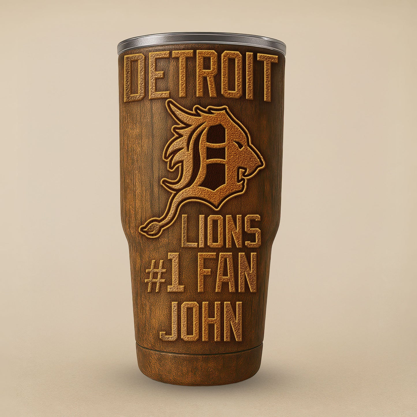 Detroit Lions Premium Tumbler 30oz TD Gifts For Fans AZBTTB30OZ000007