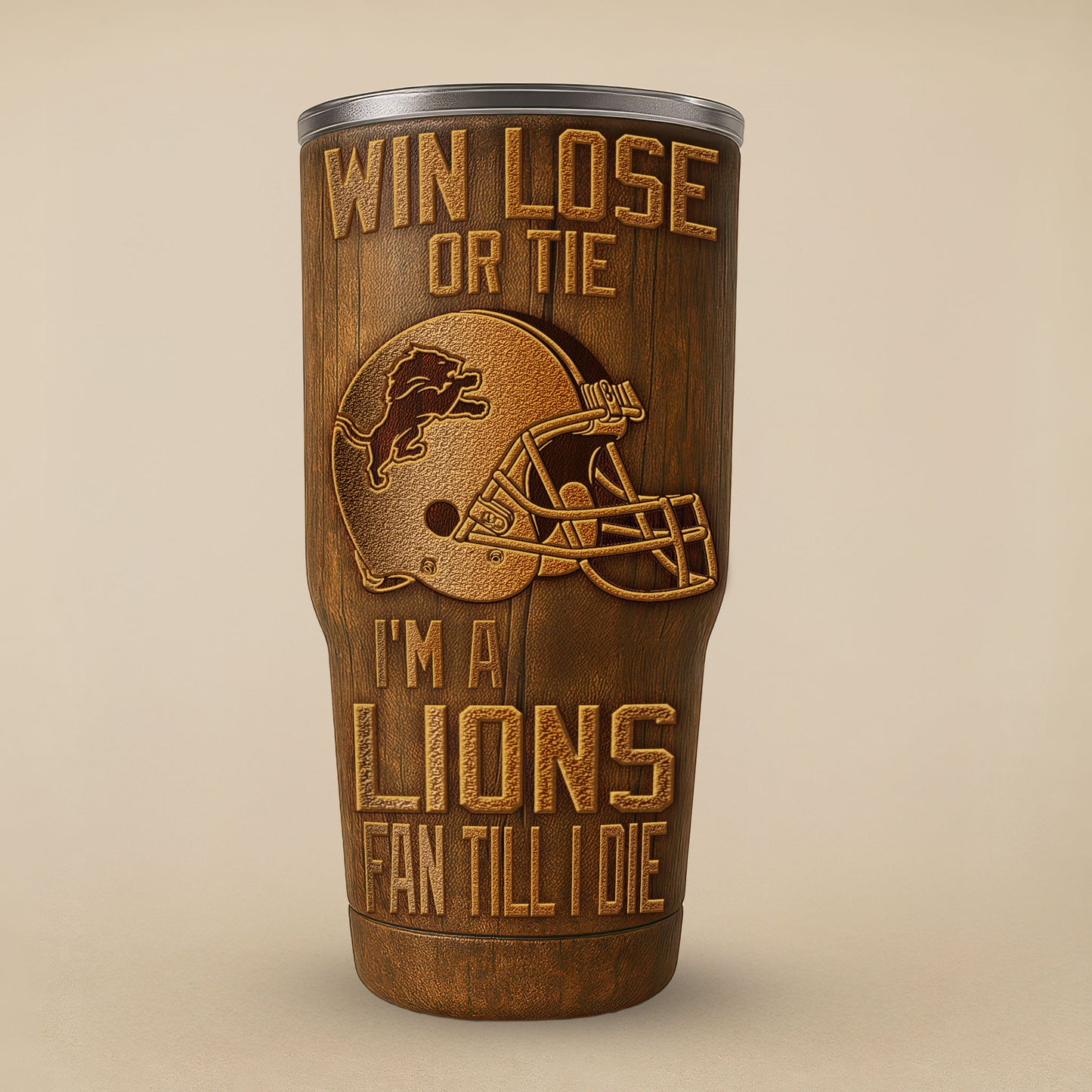 Detroit Lions Premium Tumbler 30oz TD Gifts For Fans AZBTTB30OZ000007
