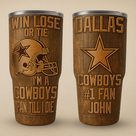 Dallas Cowboys Premium Tumbler 30oz TD Gifts For Fans AZBTTB30OZ000014