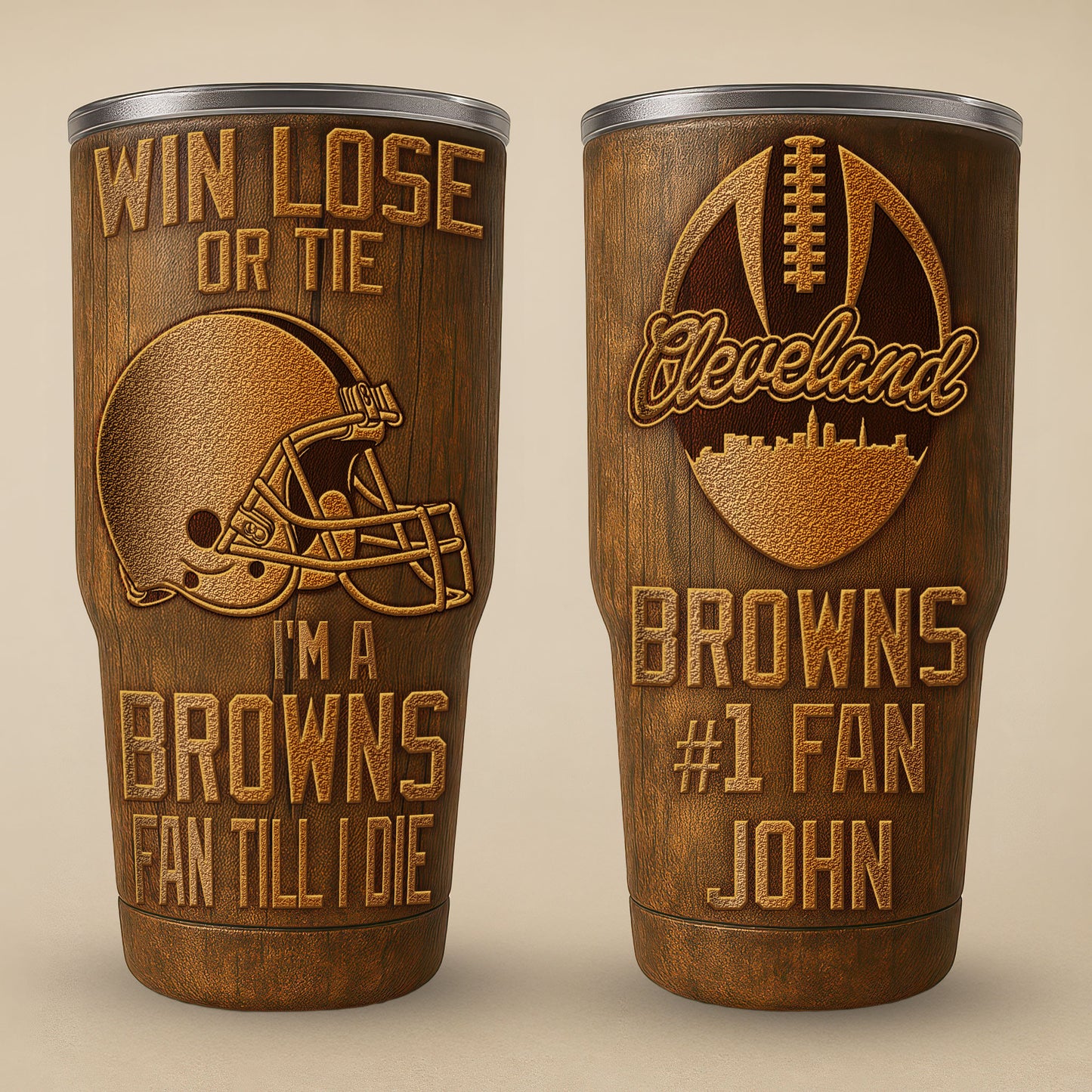 Cleveland Browns Premium Tumbler 30oz TD Gifts For Fans AZBTTB30OZ000002