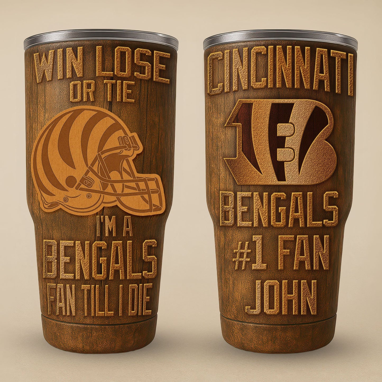 Cincinnati Bengals Premium Tumbler 30oz TD Gifts For Fans AZBTTB30OZ000020