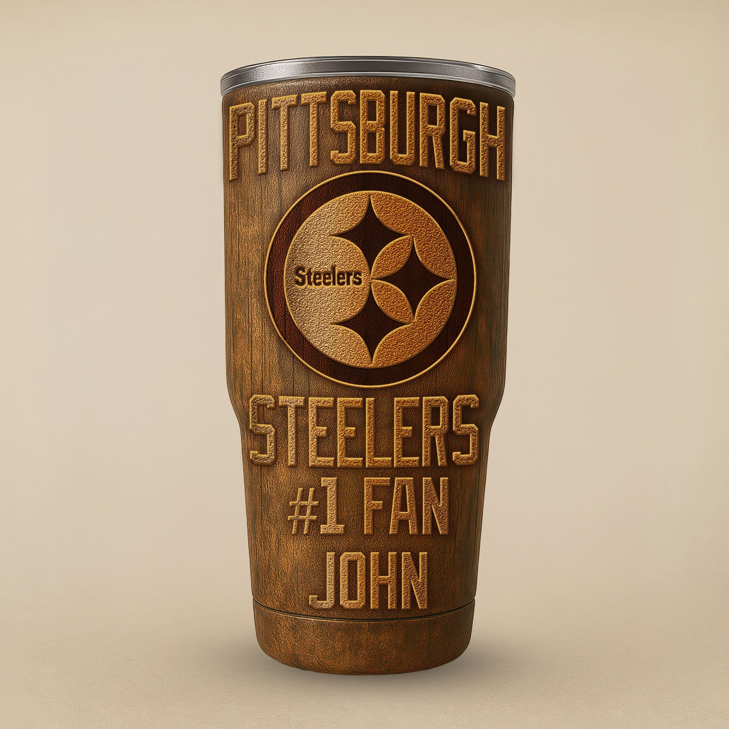 Pittsburgh Steelers Premium Tumbler 30oz TD Gifts For Fans AZBTTB30OZ000003