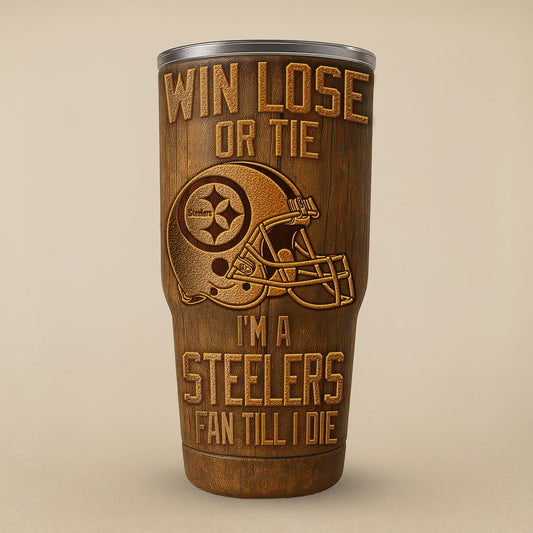 Pittsburgh Steelers Premium Tumbler 30oz TD Gifts For Fans AZBTTB30OZ000003
