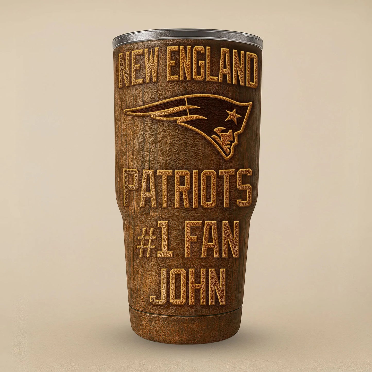 New England Patriots Premium Tumbler 30oz TD Gifts For Fans AZBTTB30OZ000023
