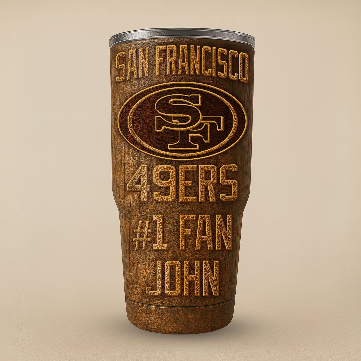 San Francisco 49ers Premium Tumbler 30oz TD Gifts For Fans AZBTTB30OZ000018